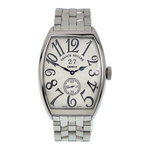 Franck Muller Tonneau Steel Silver Dial 34mm Automatic Men's Watch 6850S6GG